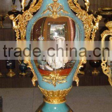 Floral Design Ceramic Whorl Prize Cup, Spring Spirit Blue Prize Cup photo-4