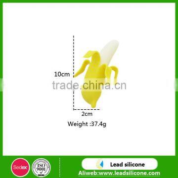 Customized Amazing Banana Silicone Wine Glass Marker,Creative Novelty Silicone Banana Wine Bottle Stopper photo-3