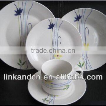 KC-00277/ceramic tableware dinner set/white dessert tableware set