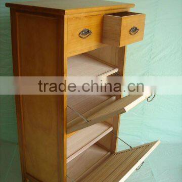 Modern fashionable European style wooden shoe cabinet