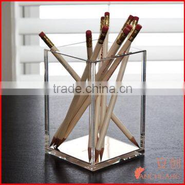 Cube Acrylic Pencil Cup Pen Holder