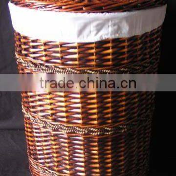 100% handmade wicker laundry hamper storage basket