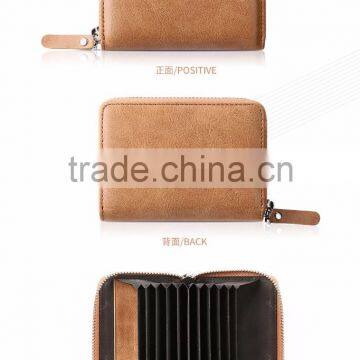 Men Pickup Bag Lady Pull Card Multi Organ Documents Metrosexual Zipper Card Bag photo-2