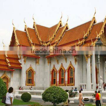 Outdoor Garden Decoration Stone Carved Marble Temple Designs for Home photo-5