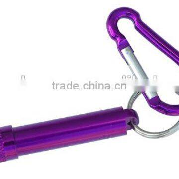 LED torch with carabiner