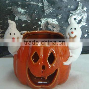 ceramic hallowmas witch