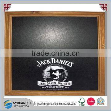 FSC wood material solid wooden blackboard with printing