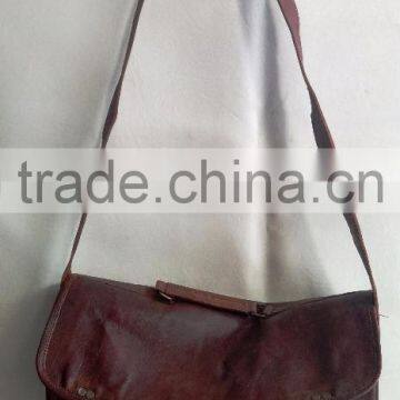 Handmade Vintage Genuine Leather College Briefcase photo-4
