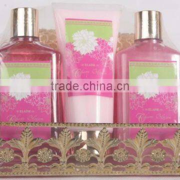 4 PCS BATH SET W/WIRE BASKET