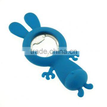 16072 Rabbit Shape Beer Bottle Opener in Silicone+steel photo-4