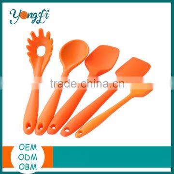 Chinese Eco-friendly Set of 6 Piece Different Types Food Silicone Kitchen Utensils Tools photo-4