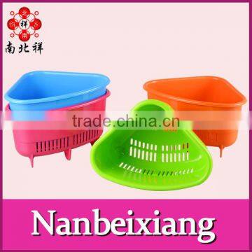 Food Grade Kitchenware Triangle Plastic Rice Colander