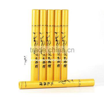 High quality Agarwood incense without sticks in yellow cylinders