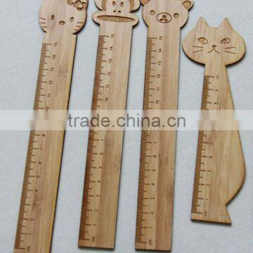 custom fancy bamboo ruler