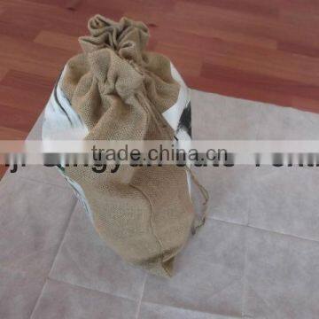 burlap favor bags 30*50 cm printing LOGO nature color