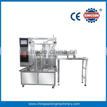 Automatic stand-up pouch liquid filling and capping machine, spout pouch filling machine