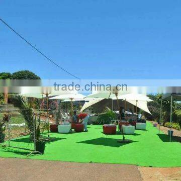 Artificial Grass Carpet Wood Door Decoration Craft photo-3