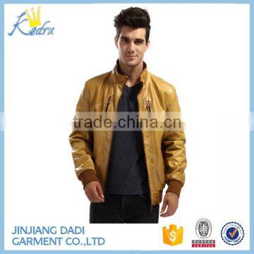 2015 New Style Motorcycle Leather Jacket Men Wholesale