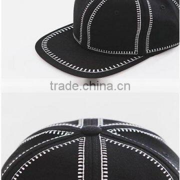 Hat female embroidery zipper personality hip-hop cap outdoor tidal flat along the baseball cap cap summer sun hat