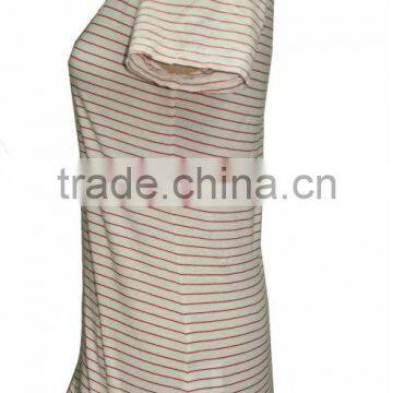 Sexy Big Neckline Short Sleeve Tight Fitted Women T-shirt photo-3