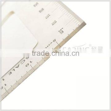 Kearing OEM Plastic Set Square Scales / Sew Scale Ruler 1: 3,plastic Transparent Triangle Scale Ruler # DM20 photo-3