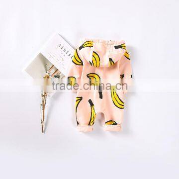 Newest Design Baby Clothing China Long Sleeve Roupa Infantil With Banana Printing photo-4