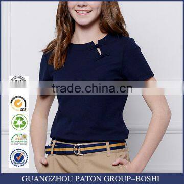 2017 New England College wind early summer light blue short sleeved T-shirt school girl custom T-shirt