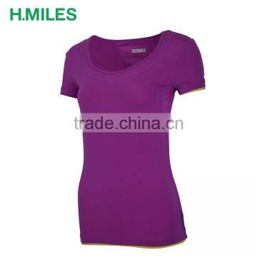 Newest fashionable ladies gym wear womens sexy fitness apparel yoga top