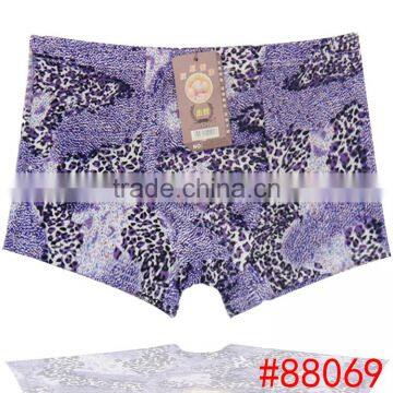 Fashion geometry men underwear hot selling high quality bamboo fiber men boxer briefs