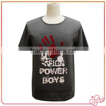 OEM service in china manufacture o neck Men 100% custom t- shirt