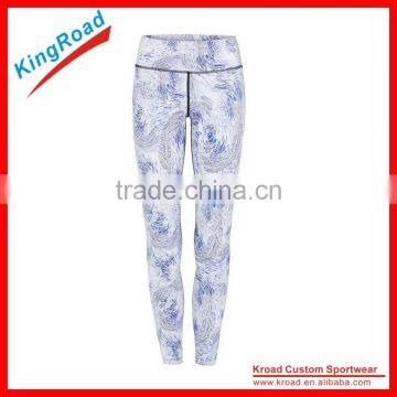 Uesd yoga pants with sublimation print