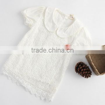 Girls lace short sleeve shirts