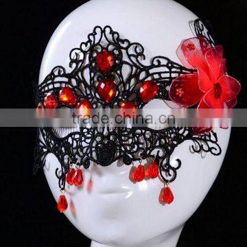 Gothic lace mask,sexy ladies mask with crystals,Halloween costume party mask