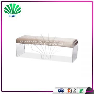 Dark Lines Salon Waiting Room Sofa Bed End Furniture Bench Acrylic Board Legs