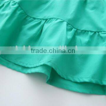 Spring Summer Dress Child Girl Beach Sling Frock Princess Mint Knee Length Frocks photo-4