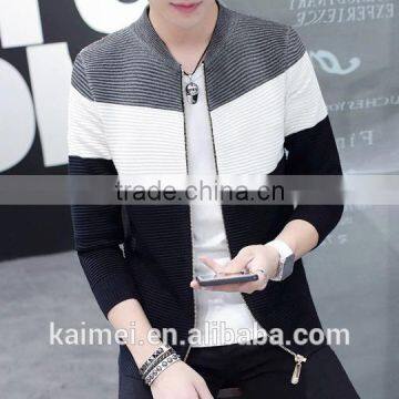 Wholesale Life Men Zipper Jacket Sweatshirt Without Hood CVC(80/20)