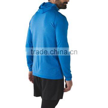 Wholesale Quick Dry Fabric Man Running Half Zip Pullover Hoodie photo-2
