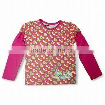 Kid's T-shirt, Comfortable to Wear, Various Colors and Designs are Available