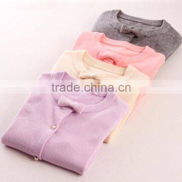 S65650A Casual Pure Cotton Kids Korean Long-sleeved Knitted Cardigans photo-2