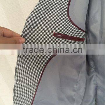 2017 New Style Latest Design China High Quality Plaid Boy Formal Wear Suit photo-4