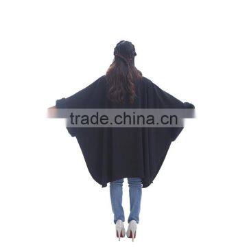 Women Fashion Fleece Poncho Women photo-3