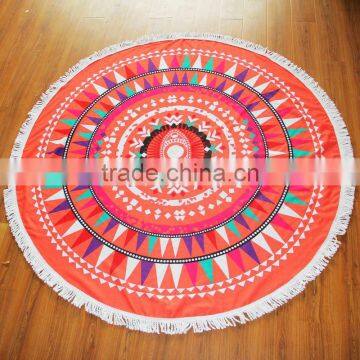 Alson Drop Shipping Round Mandala Tapestry Indian Wall Hanging Beach Throw Towel photo-3