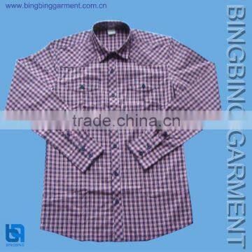 men's popular check shirt