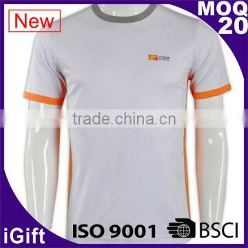 100% Polyester High Quality Business Tight Fit Mens t Shirts photo-6