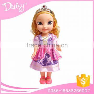 Custom 16 inch vinyl plastic american fairy princess dress display kid toy doll