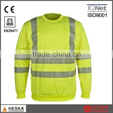 New design protective high visibility knitted wear with heat transfer tape EN20471