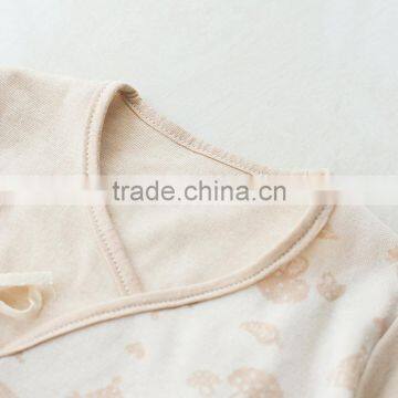 Organic Cotton Baby Romper Organic Long Sleeve Baby Onesie photo-3