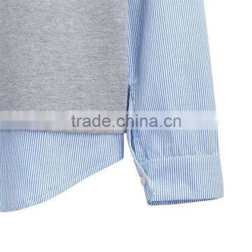 Long Sleeves Quilted Round Neck Pullover Sweatshirts Oem photo-3