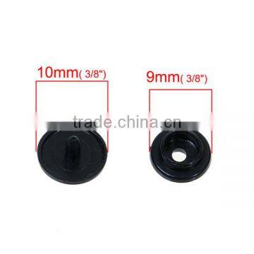 Bulk Sale Black Plastic Snap Fastener Buttons photo-2