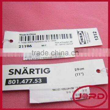 High Quality jewellery labels, Paper Hang tag